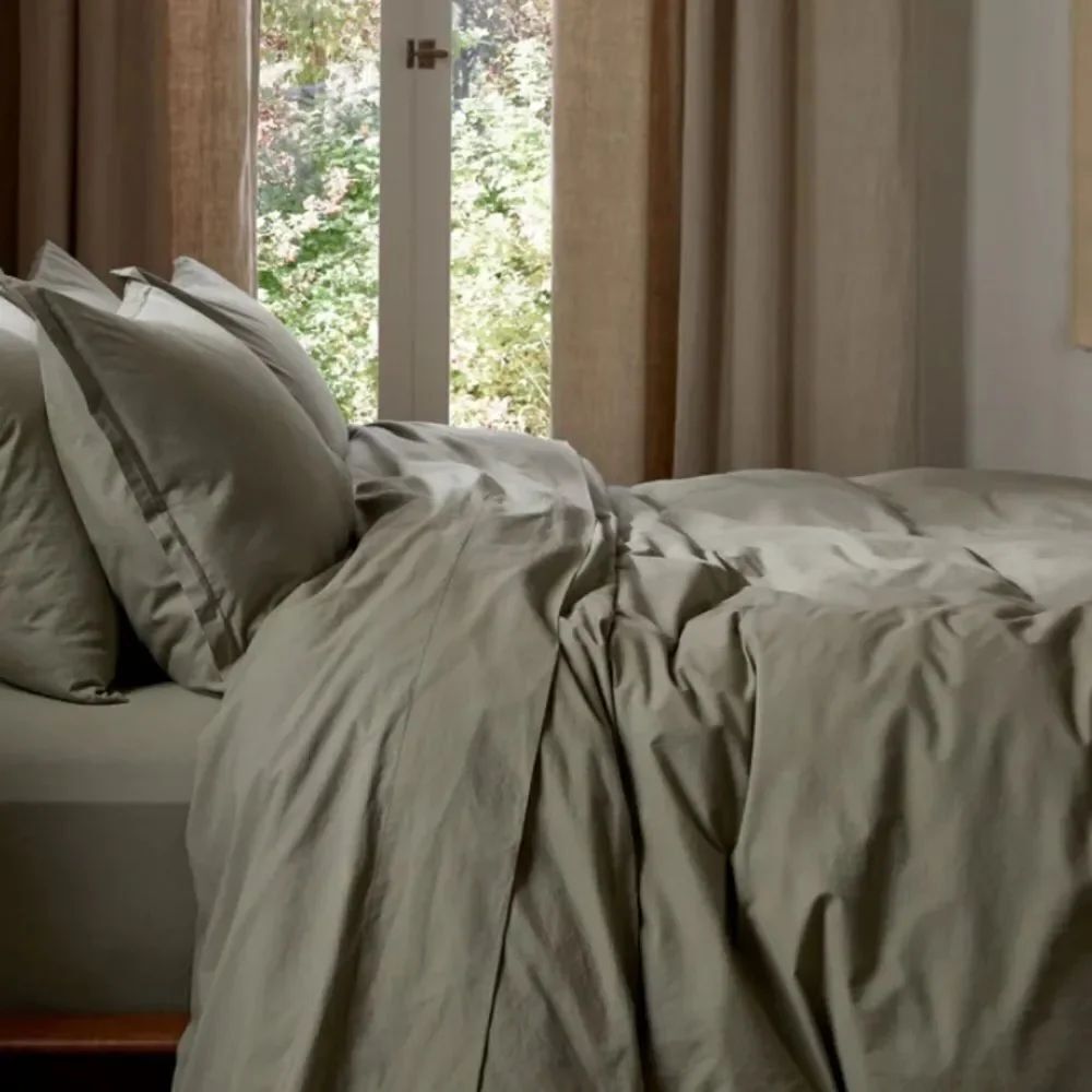 Parachute Brushed Cotton Duvet Cover F/Q in Moss $354